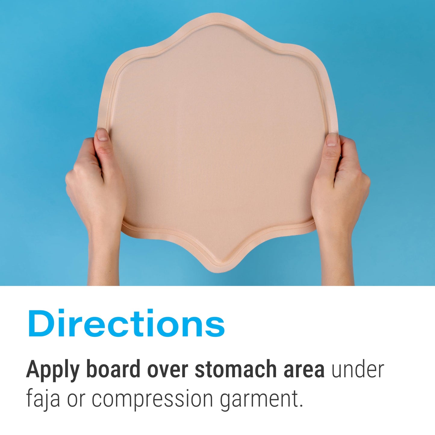 Bruizex Lipo Curve Post Surgery Compression Abdominal Board, Ab Board Post Tummy Tuck, BBL, & Liposuction, Compatible with Faja & Compression Garments, Use with Lipo Foam Pads & Lymphatic Massage Oil