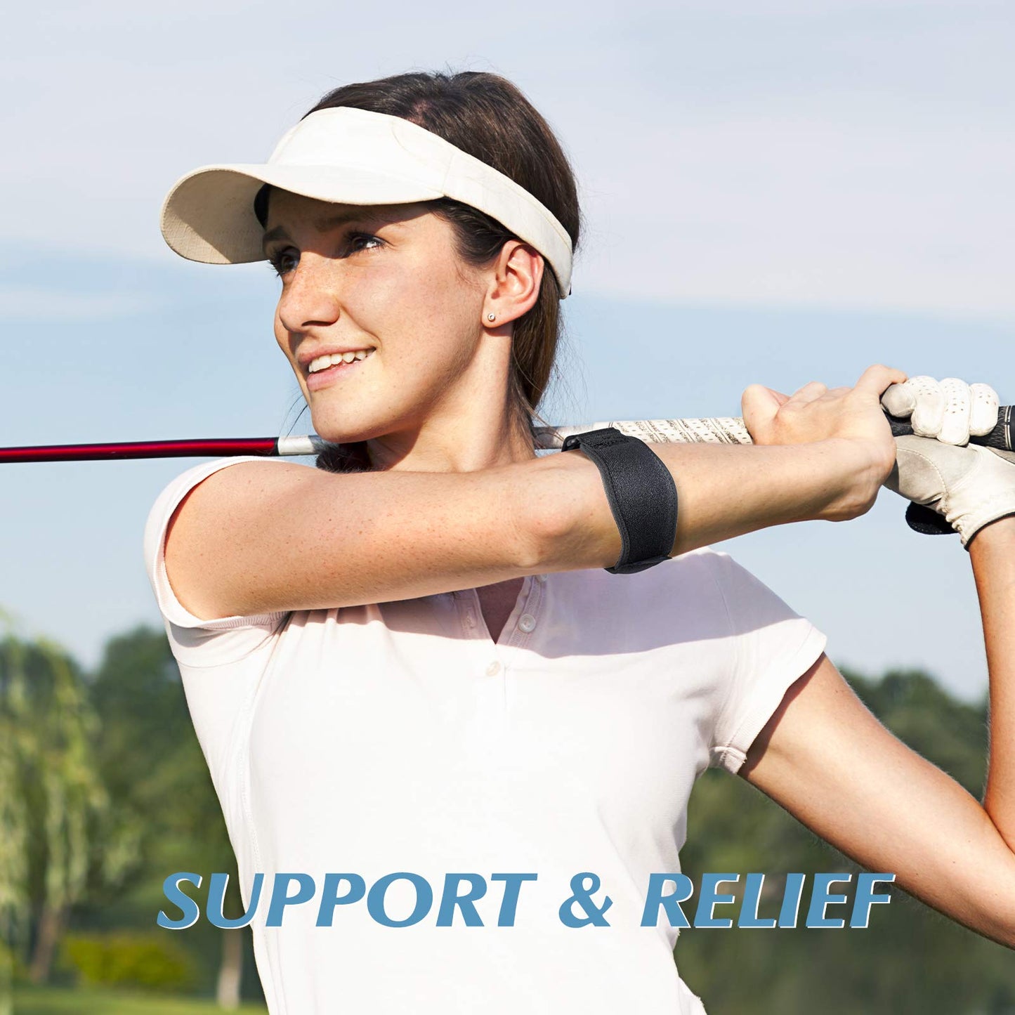 AGPTEK Elbow Brace for Tennis Golfers Elbow, Elbow Strap for Men & Women
