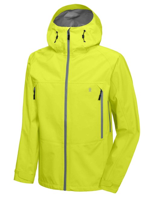 Little Donkey Andy Men's Waterproof Outdoor Hard Shell Breathable Jacket Travelling Sports Coat Fruit Green L