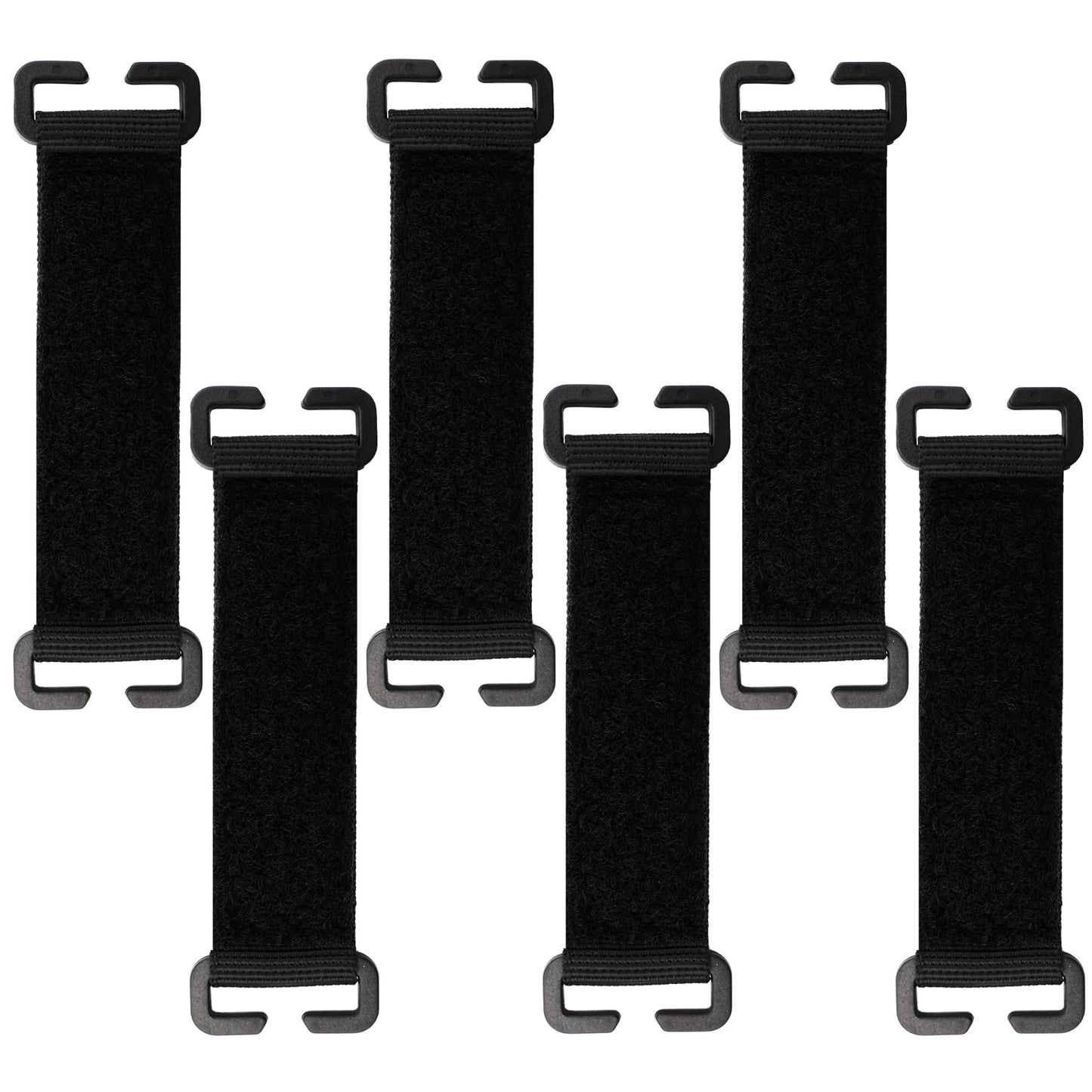 Molle Patch Panel Straps, Molle Strips for Attaching Tactical DIY Patches Display, Molle Hook and Loop Panel Straps for Badges Gear Setup 6 Pieces