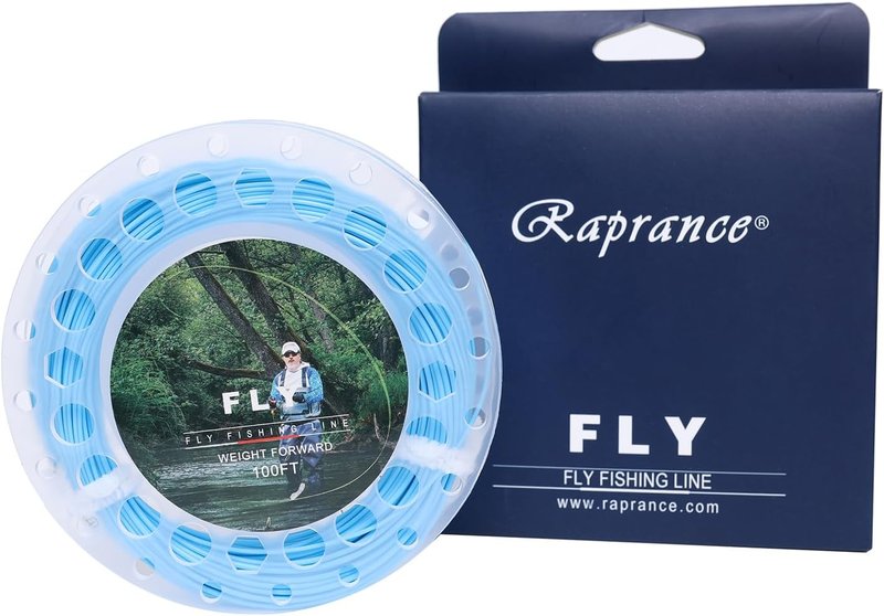 Floating Fly Fishing Line - Weight Forward Design with 2 Welded Loops | 100FT for Freshwater & Saltwater (3F-8F)