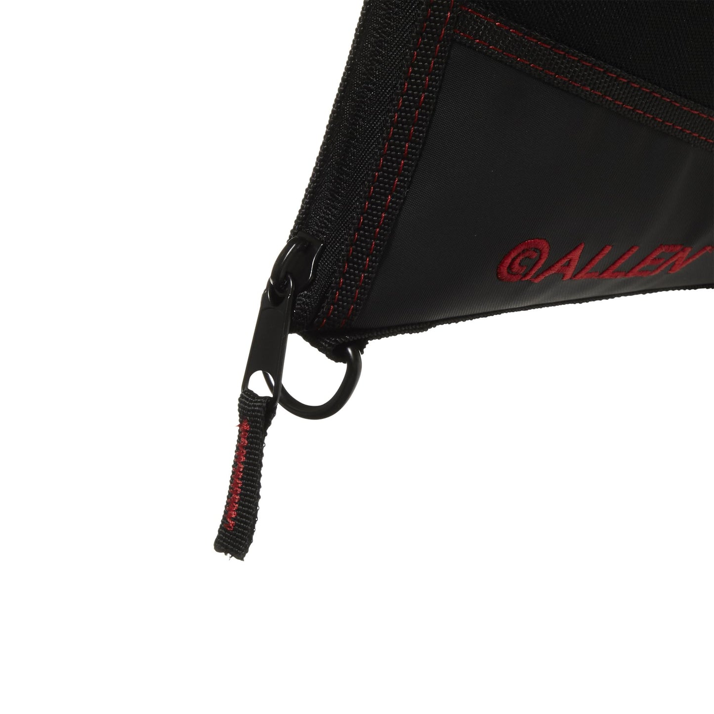 Allen Company 9" Handgun Case - Made with Soft Knit Lining and Barrel Pocket - Gun Storage Accessory with Lockable Zipper - Heavy-Duty Handgun Protection - Black/Red