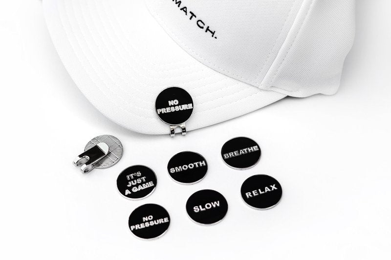 Folio Golf Ball Markers with Hat Clip, Golf Ball Markers Golf Accessories, Ball Marker Golf Bag Accessories, Golf Hat Clip with Magnetic Ball Marker Mark for Men Women Golfer Mental Marks