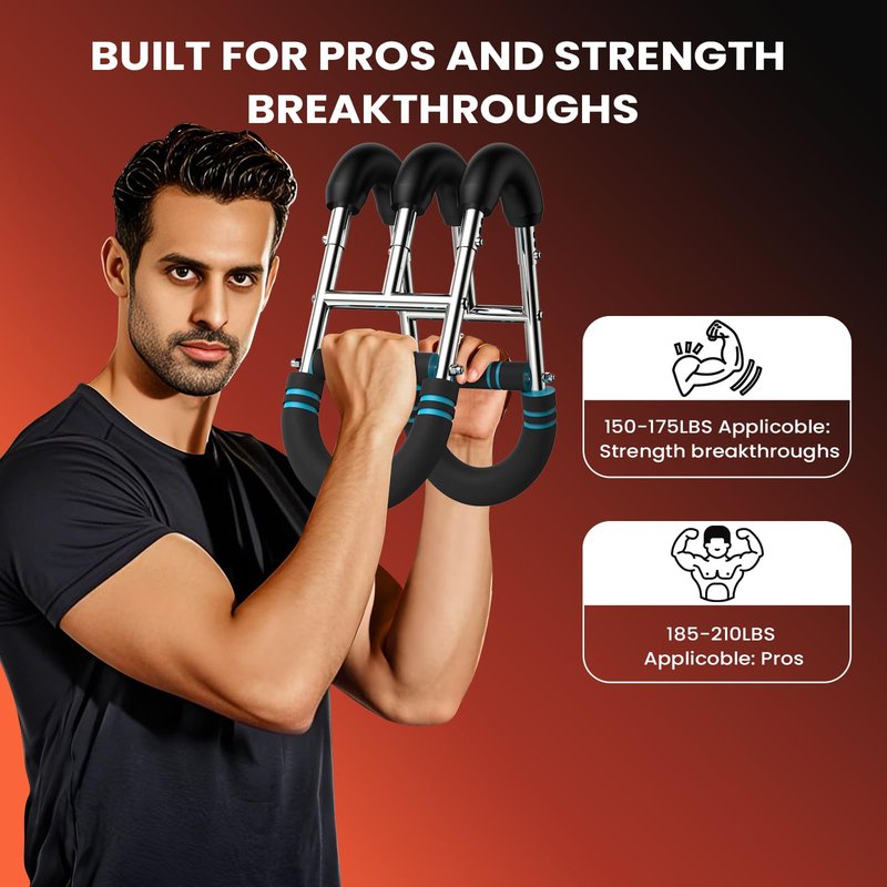 Adjustable Twister Arm Trainer with 4 Springs & Workout Guide, 12 Resistance Levels (40-110 lbs) – Portable Chest & Upper Body Strength Trainer for Men & Women, Home Gym Muscle Builder