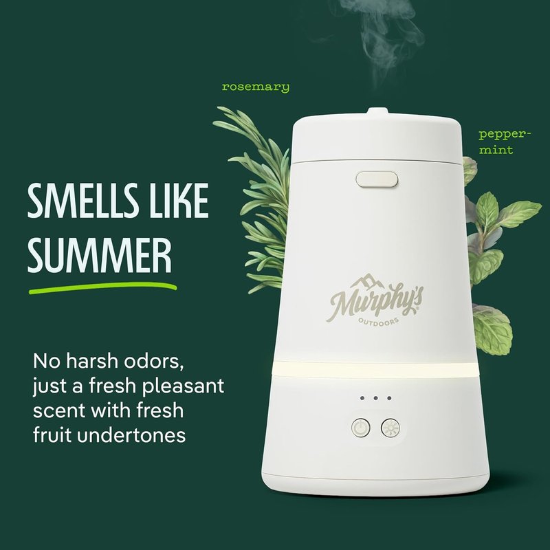 Murphy's Naturals Mosquito Repellent Spray - Essential Oils Formula, 30-Hour Protection | 15-Foot Zone, Refill Included