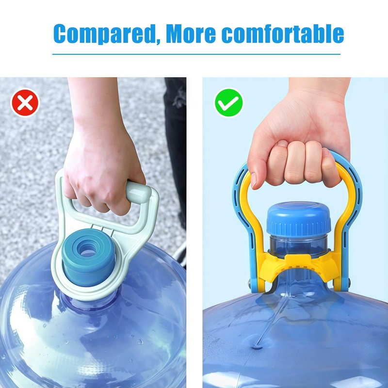 4 Packs Water Jug Handles,5 Gallon Water Bottle Lifter, Water Bucket Lift Handles for Home,School,Office,for 5 Gallon Drinking Water Jugs
