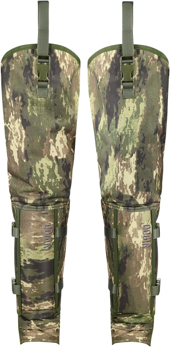 QOGIR Snake Gaiters - Full Protection Against Snake Bites | Long Fit Camo & Short Fit Mud Options