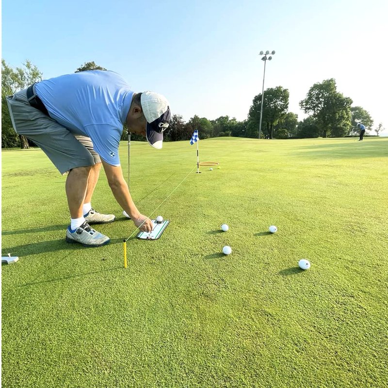 GLANC Golf Putting Alignment Mirror (12” x 6”), Putting Training Aids with Premium Carry Bags for Indoor & Outdoor Use - Golf Trainer Putting Practice Mirror for Improving Technique Accuracy Posture