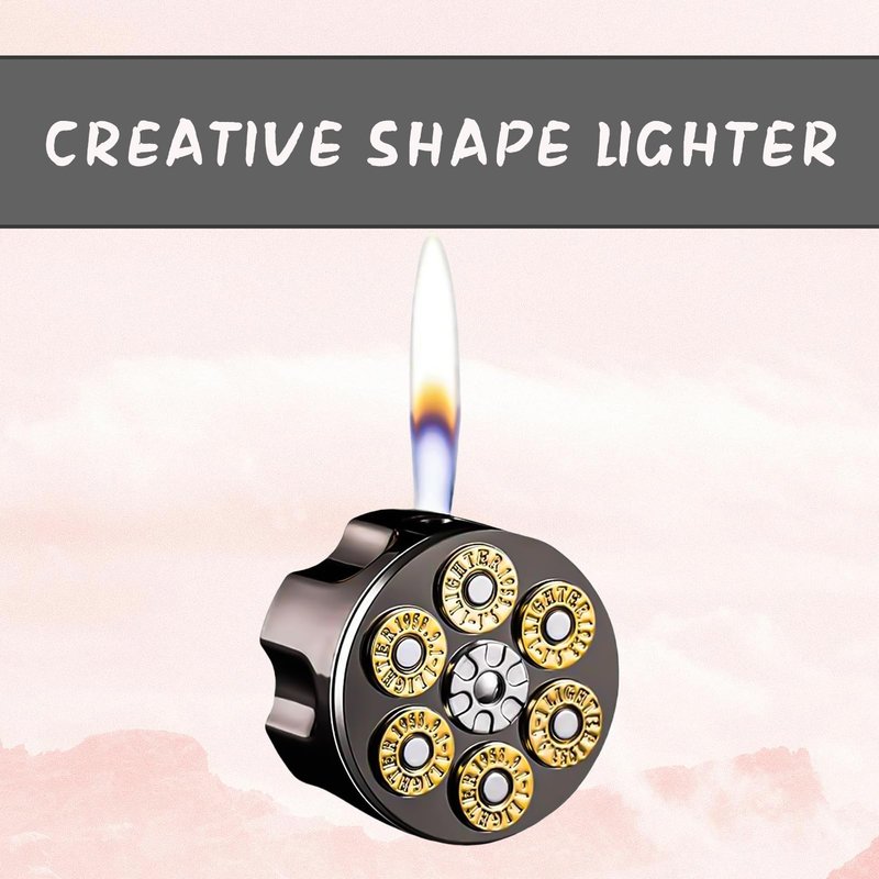 ZIPBIOCE Ace of Spades Toker Poker Design Lighter，Unique Cool Windproof Adjustable Flame Lighters，Refillable Butane Lighter，Creative Mini Funny Gifts for Men Women(Without Butane Gas) (19)