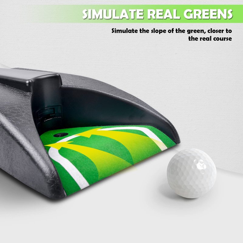 Dorytin Golf Automatic Putting Cup, Practice Return Machine, Auto Putting Returner, Indoor/Outdoor Yard Office