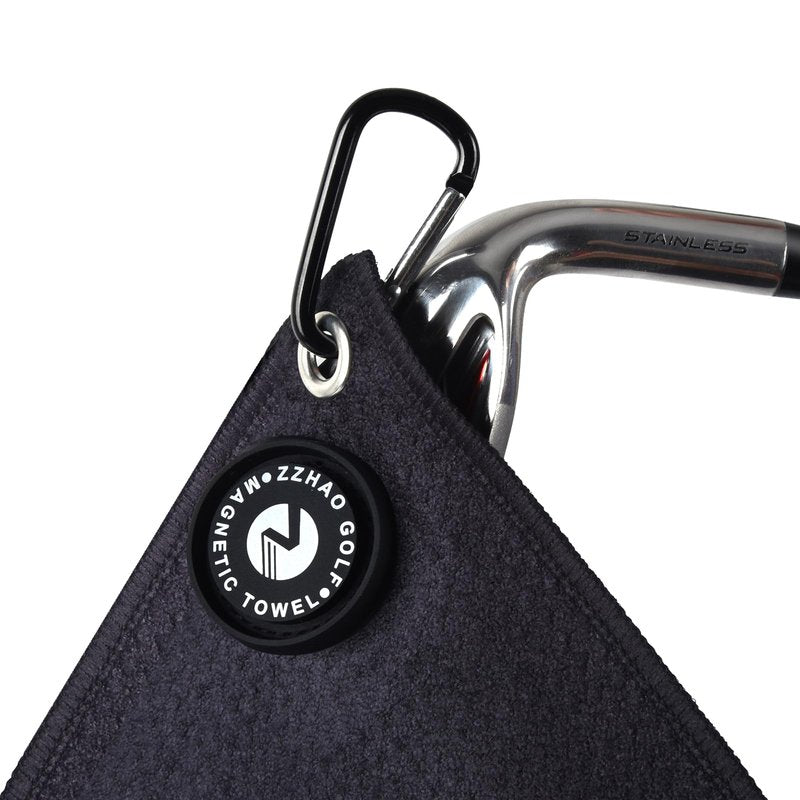 ZZHAO Magnetic Golf Towel,Super Absorbent Microfiber Towels with Clip, Industrial Strength Magnet,Lightweight, Scratch-Resistant, and lint-Free,24x16 Inches for Father's Day