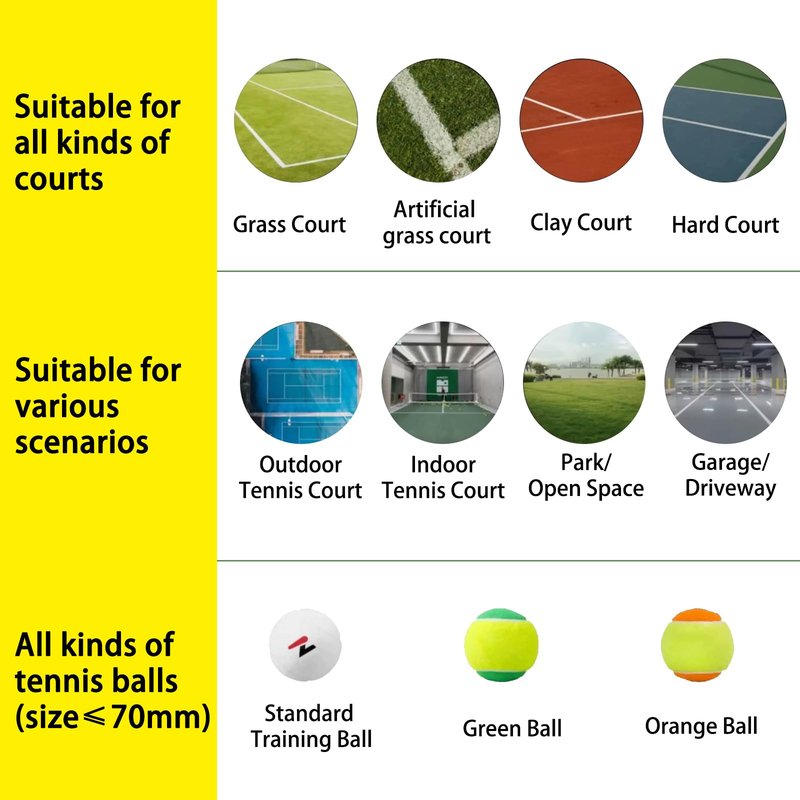 PUSUN - Smart Tennis Ball Machine PT-Smart PRO - 100+ Ball Capacity, Full APP Control, Internal Spin Serve, Ideal for Training & Matches (Black)