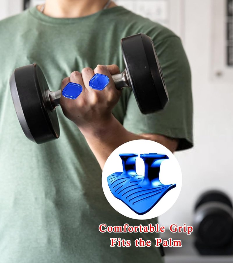 Weight Lifting Grips - Ergonomic Silicone Gym Pads for Palm Protection | 2 Pairs for Men & Women