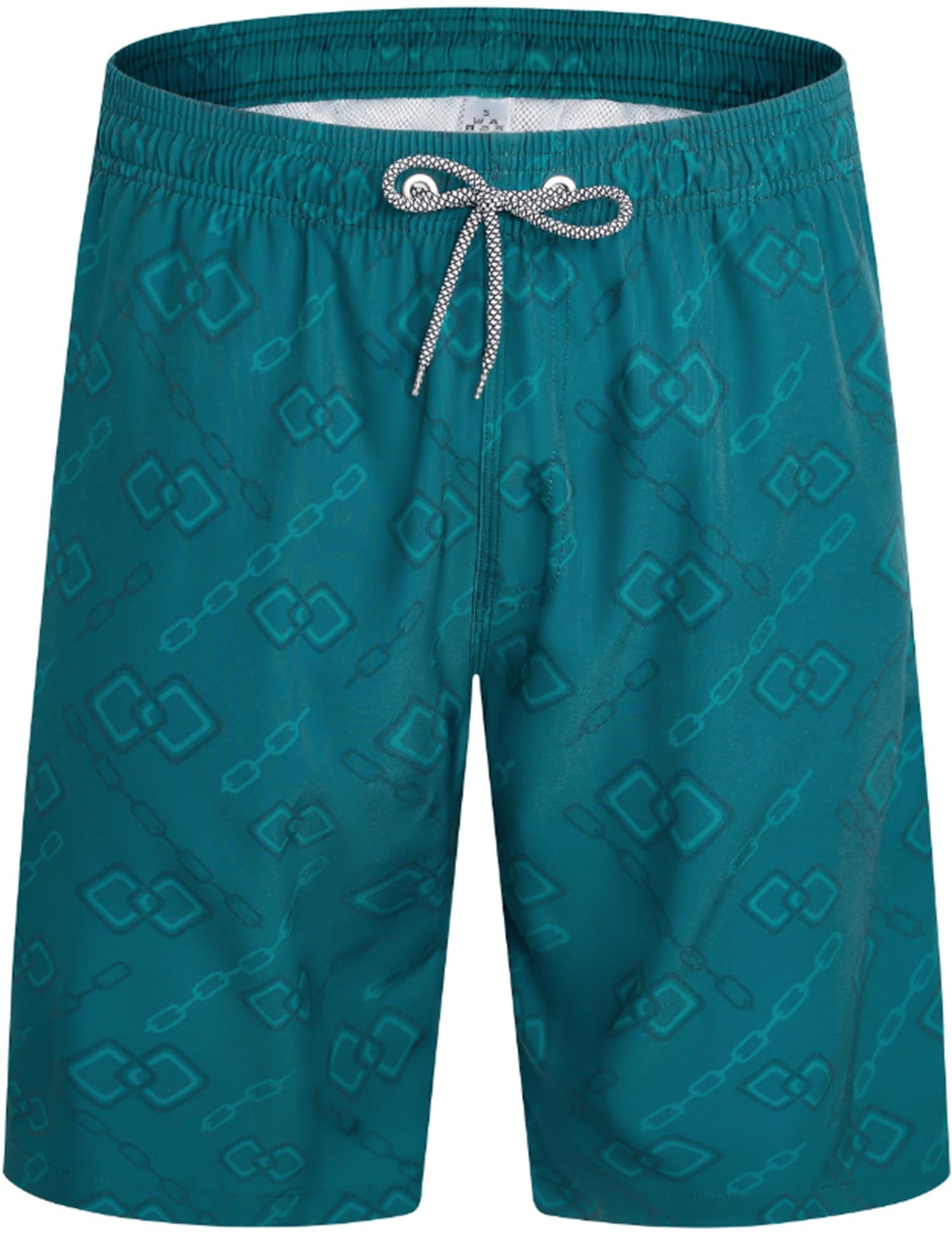 ELETOP Men's Swim Trunks with Mesh Liner 9 Inch Beach Bathing Suit