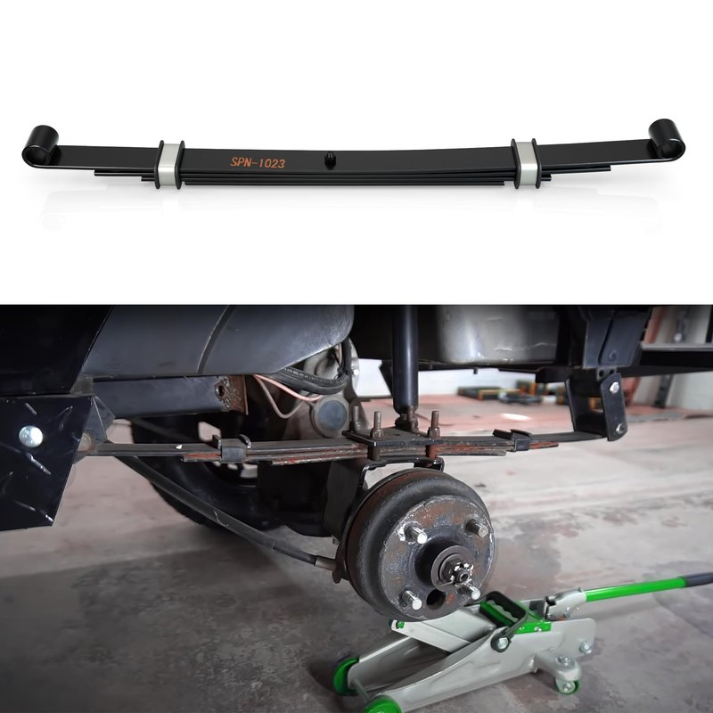 10L0L Golf Cart Heavy Duty Rear Leaf Spring Kit, 4-Leaf Springs with Bushings & Sleeves for Club Car Precedent/Onward 2004+ Gas & Electric, OEM 102509301 102513001