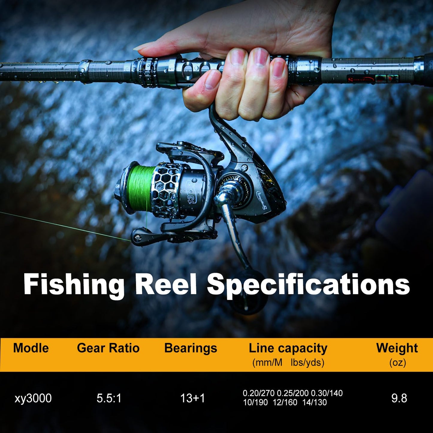 Sougayilang Fishing Rod Combos with Telescopic Fishing Pole Spinning Reels Fishing Carrier Bag for Travel Saltwater Freshwater Fishing