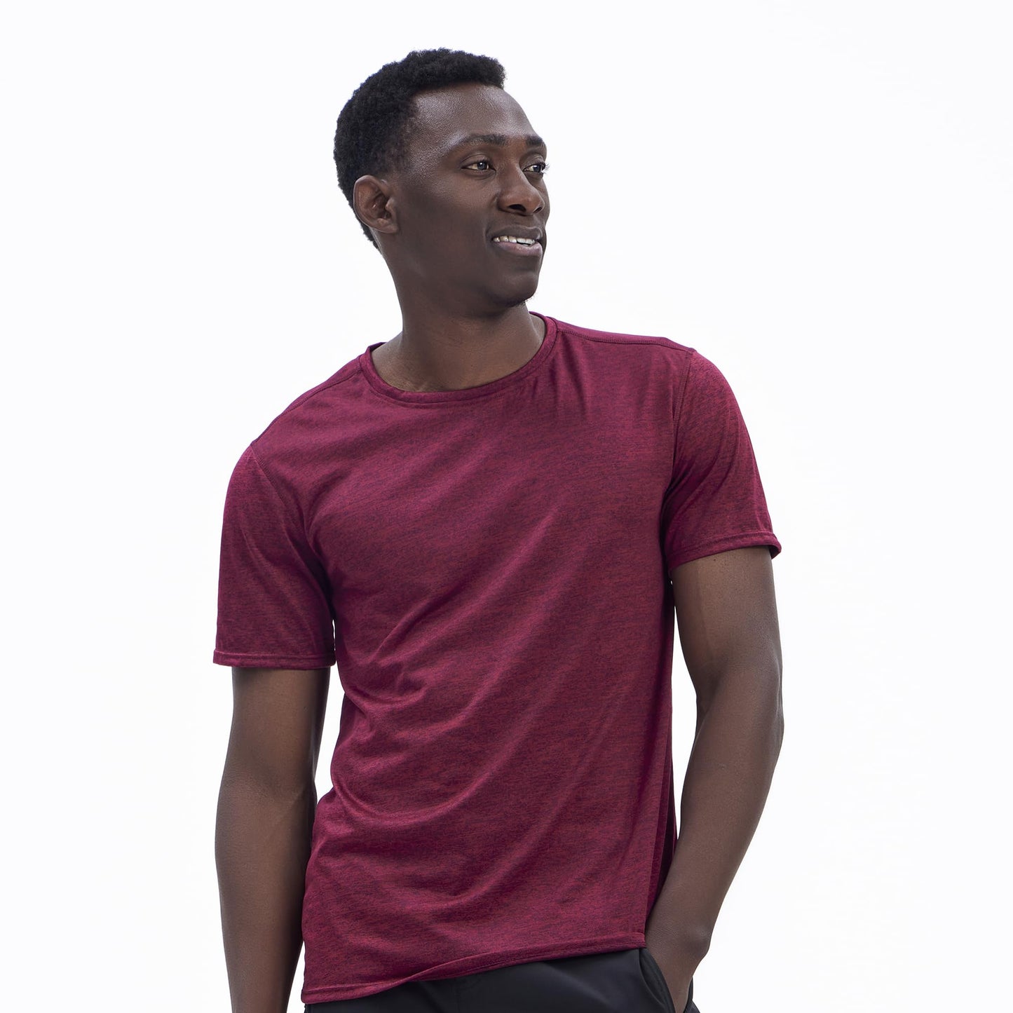 WHITE PEAK TRADING COMPANY 5 Pack Mens Workout T-Shirts Quick-Drying Athletic Short Sleeve Crew Neck Running Gym Tee Tops