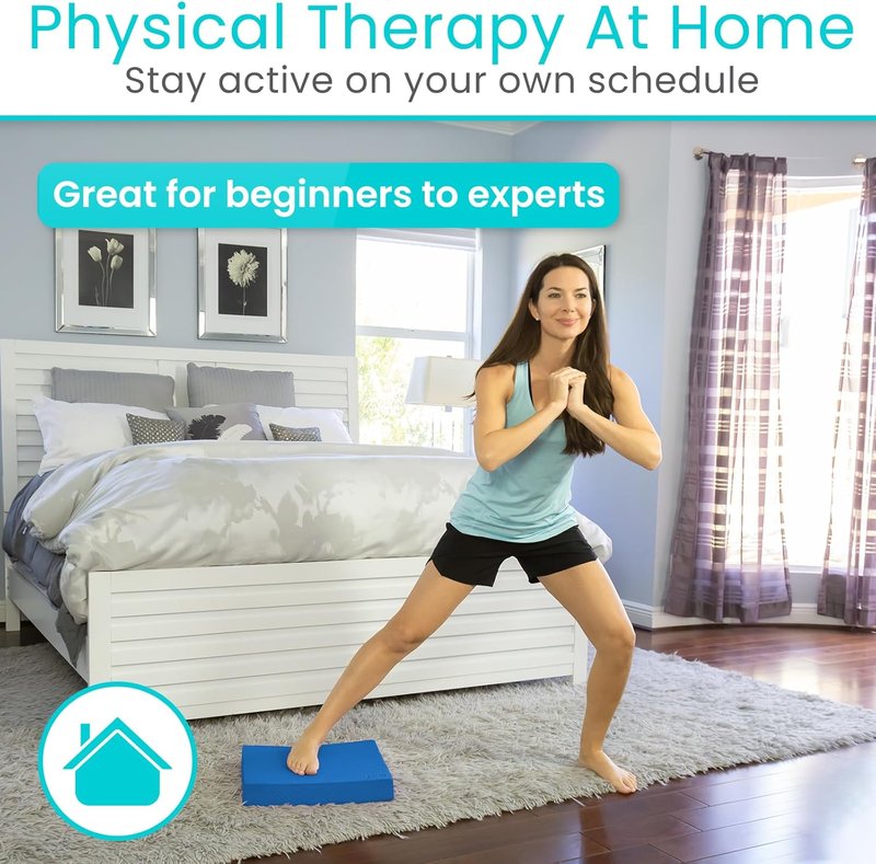 Balance Pad - Large Foam Yoga Mat for Physical Therapy & Stability Training | Ideal for Knee, Ankle Exercises & Rehab