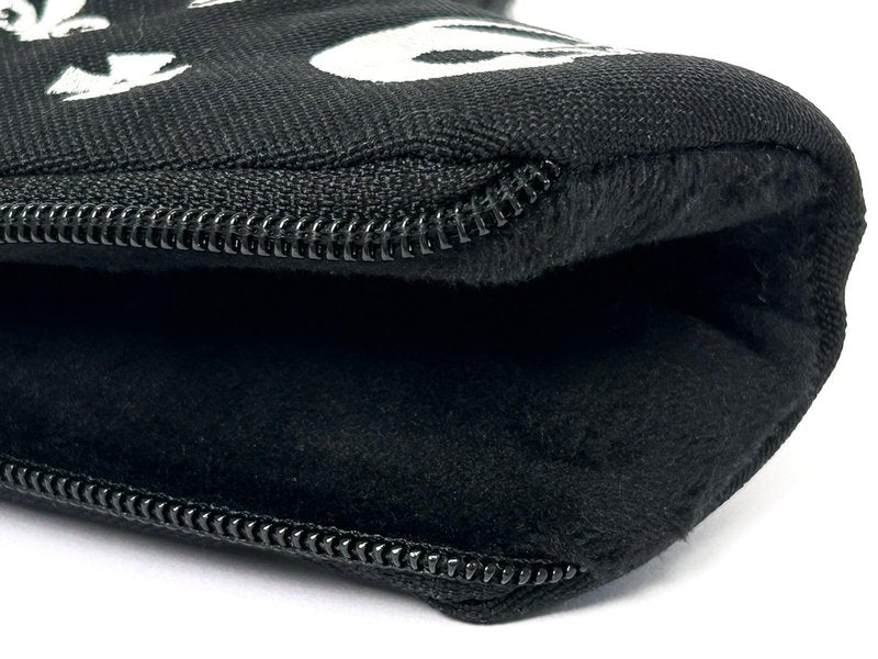 comocome Golf Putter Headcover Blade Style Zipper Closure Synthetic Leather Luxurious Embroidery Lining with Plush Cushion Fits Scotty Cameron Taylormade Odyssey Ping (Black and Baby Skull)