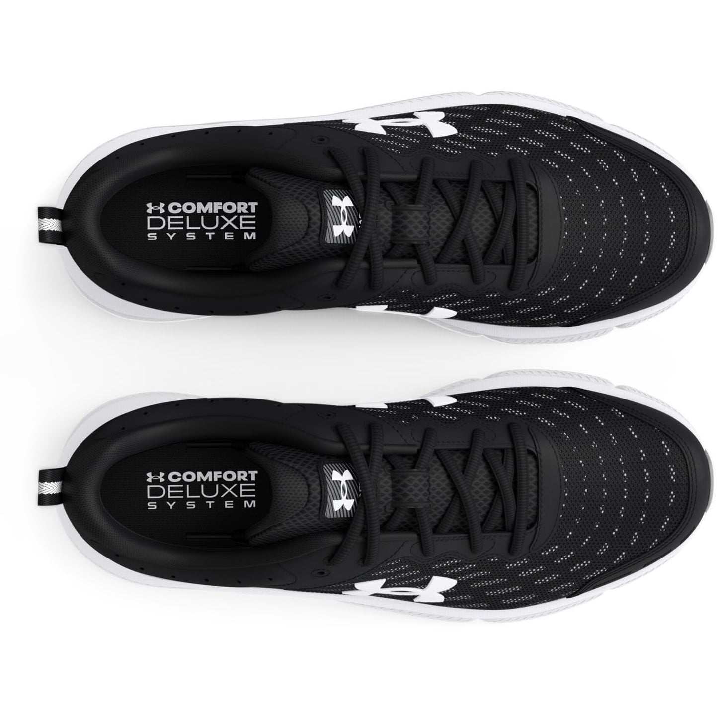 Under Armour Men's Charged Assert 10, (001) Black/Black/White, 15, US