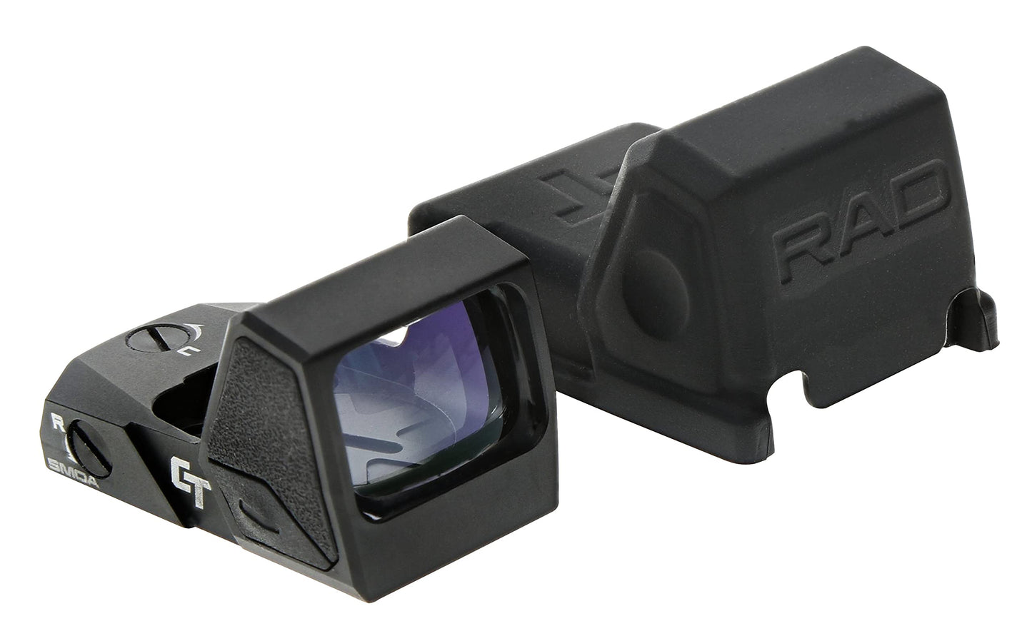 Crimson Trace RAD Open Reflex Pistol Sight with 5 MOA LED Green Dot Reticle, Adjustable Brightness, and Auto Shut-Off Function for Full Size Handguns, Defensive Shooting and Competition,Black