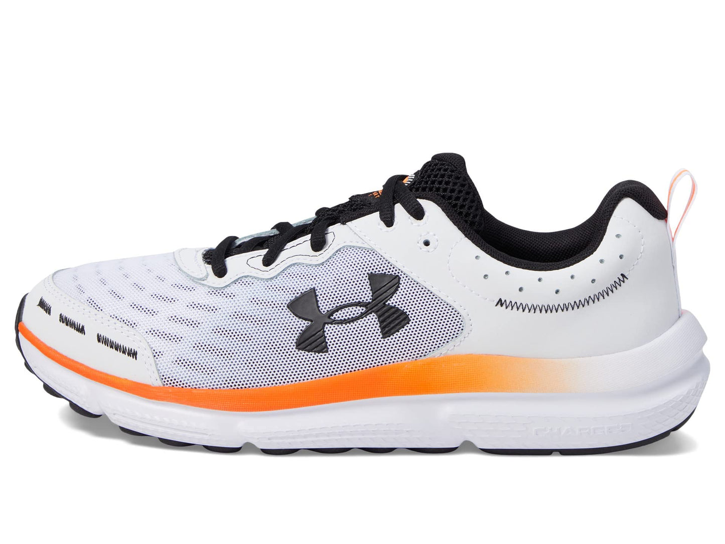 Under Armour Men's Charged Assert 10 Shoes, (101) White/White/Black, 11 X-Wide
