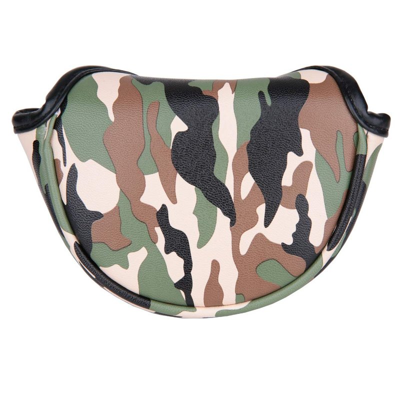 Golf Builder Green Camouflage Golf Mid Mallet Putter Head Cover Small Mallet Cover with Magnetic Closure (Green)