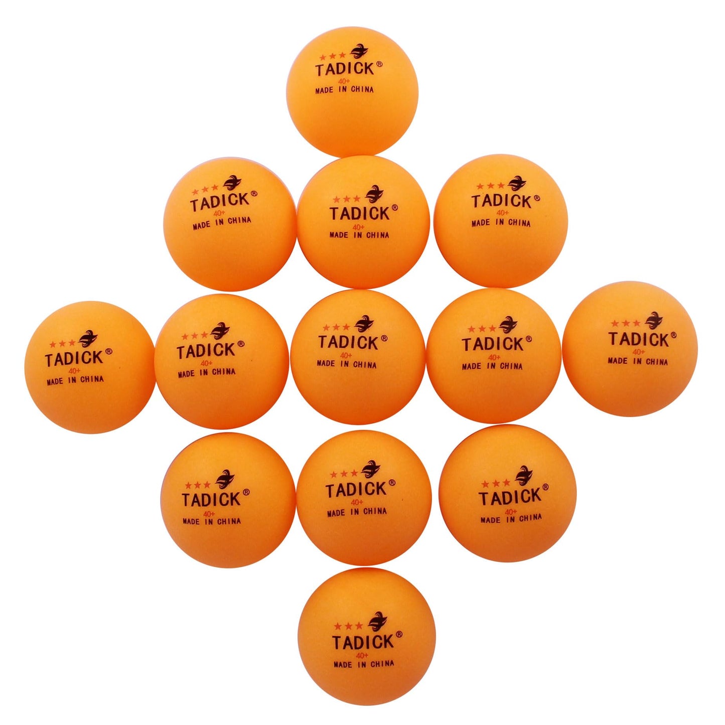 TADICK Quality 140 Pack Practice New Material Ping Pong Balls, 3-Star Training Table Tennis Balls, Bulk Pong Balls (Orange)