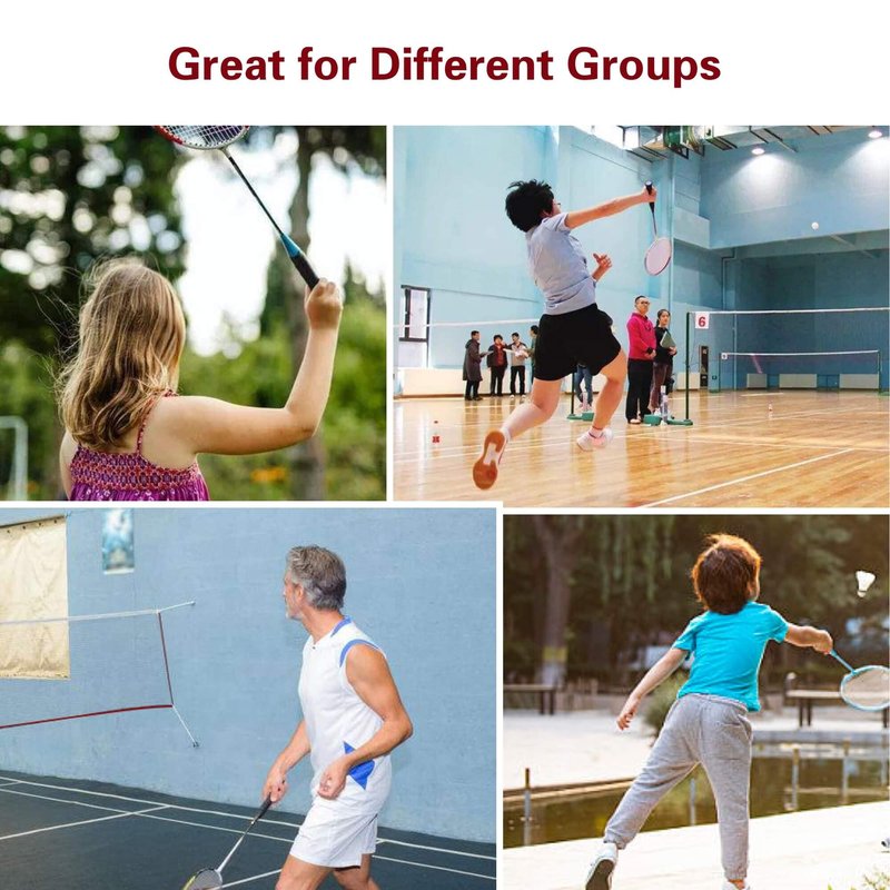 Sanung Portable Badminton Net, Standard Size Indoor Outdoor Polyester Badminton Net Replacement for Backyard Beach Garden, All Weather-Proof and Wear-Resistant, 20FT x 2.5FT