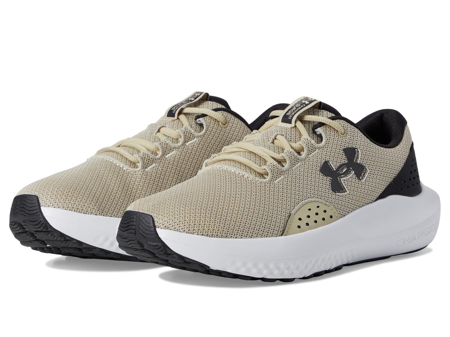 Under Armour Mens Charged Surge Khaki Base/Black/Black 15 Medium