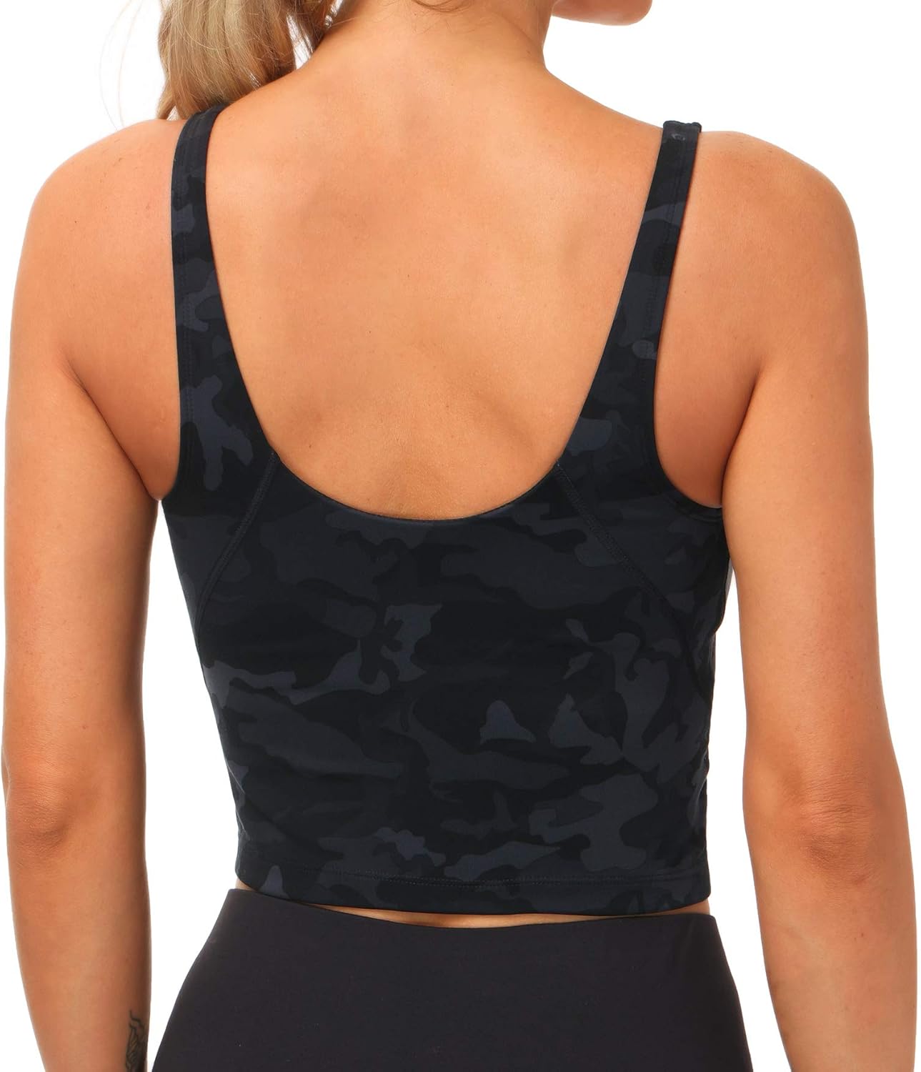 Womens' Sports Bra - Longline Wirefree Padded for Medium Support | Comfortable Fit