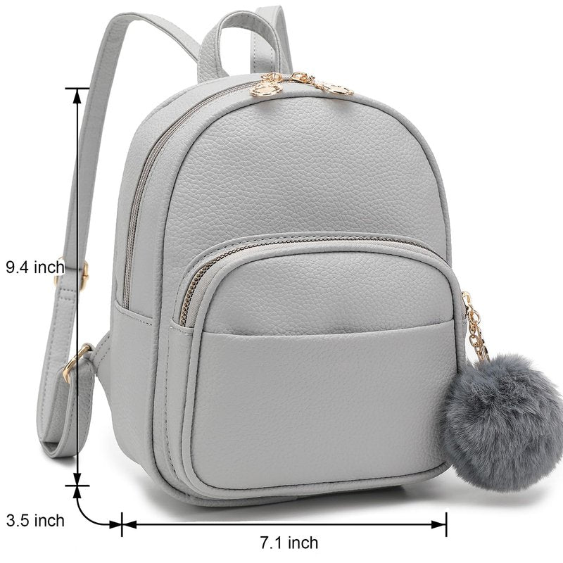 Barsine Mini Backpack for Women Girls Leather Backpacks Casual Small Daypack Shoulder Bag with Pockets