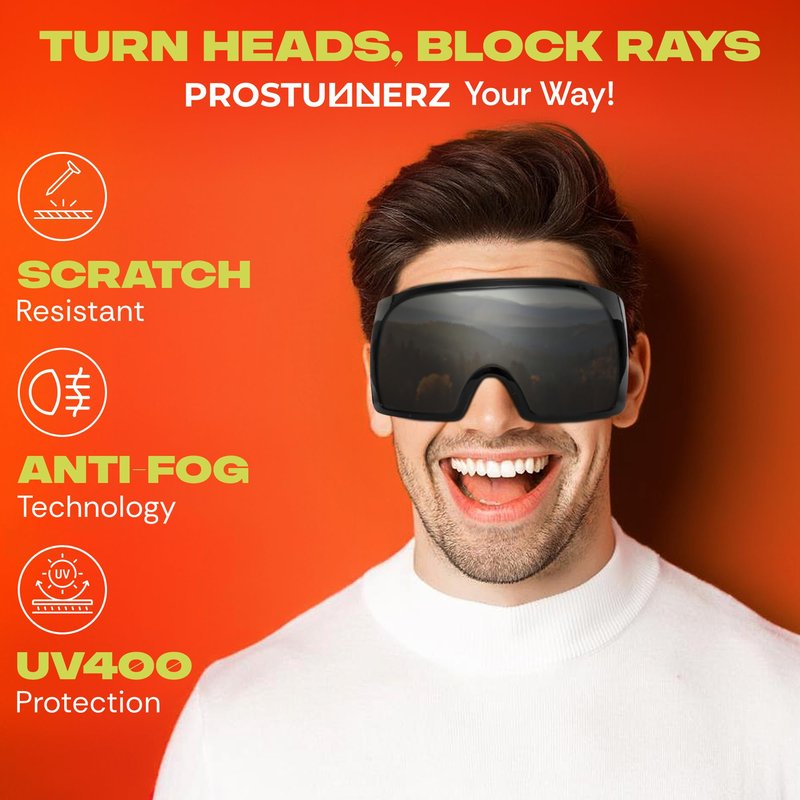 ProStunnerz Oversized Sunlasses (Black/black)