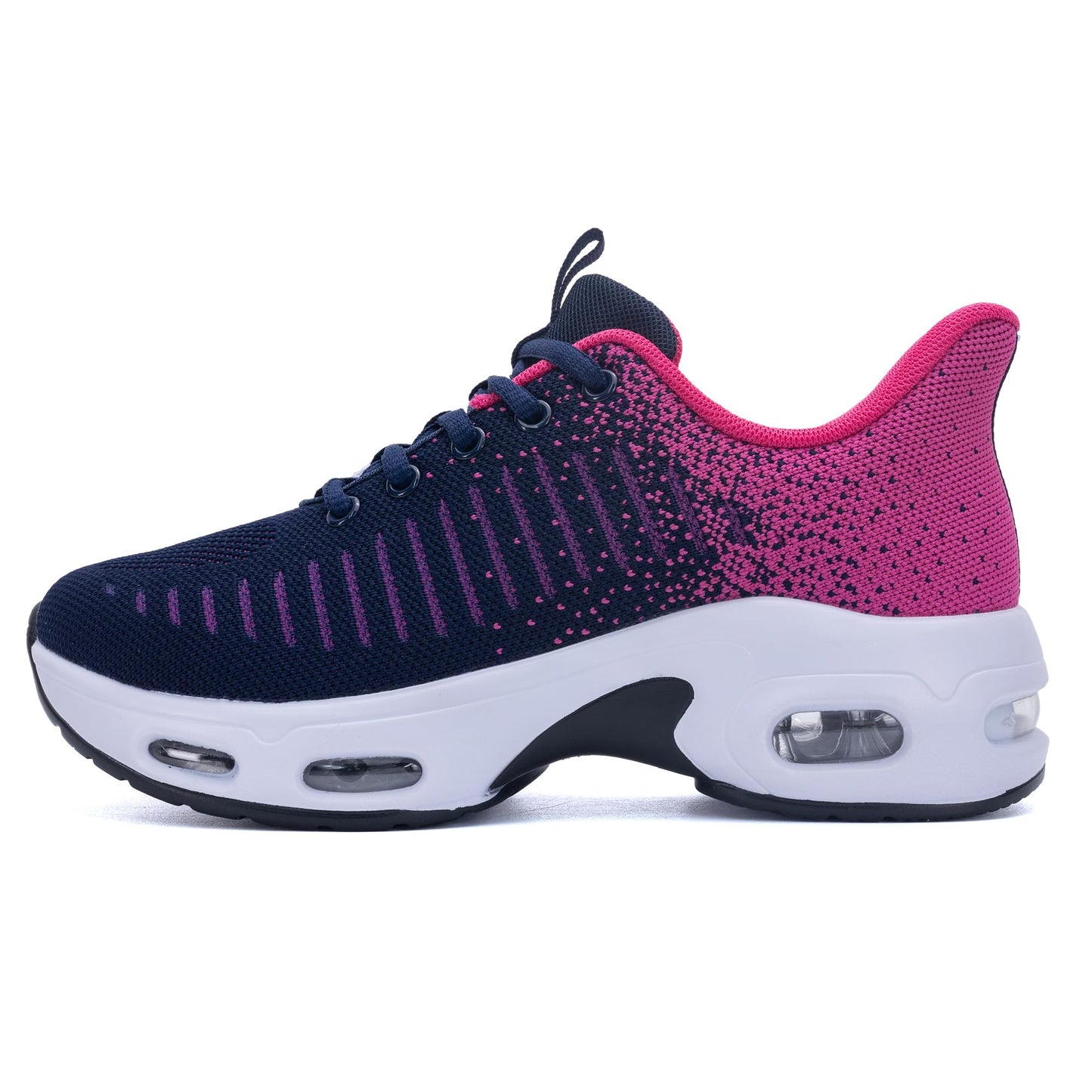 Women's Sneakers Slip on Walking Tennis Shoes Easy to Wear RoseBlue US 7