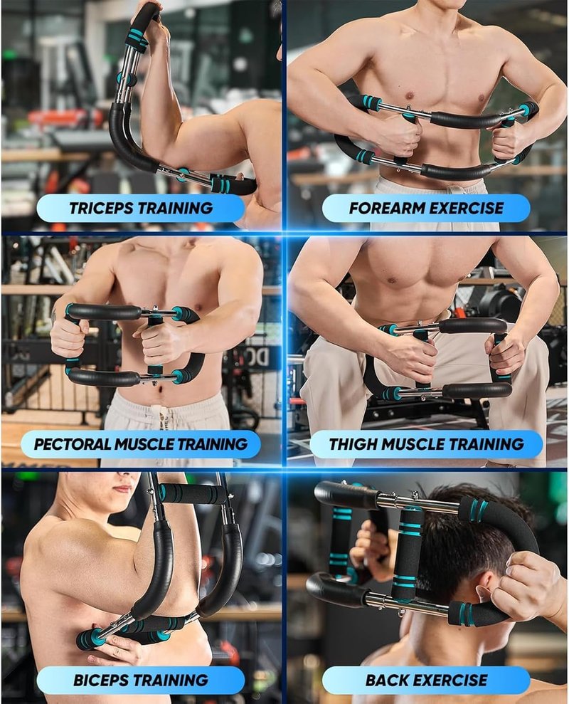 Twister Arm Trainer, Adjustable 40-100lbs Chest Workout Equipment, Chest Trainer for Men, Shoulder Muscle Training Fitness Equipment, Detachable Design Fitness Anywhere
