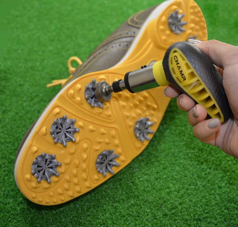 Champ Golf Spikes Maxpro Wrench , Black and Yellow