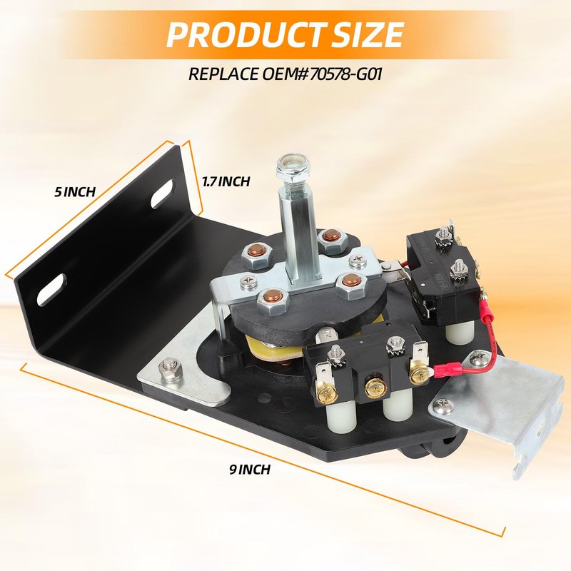 Golf Cart Forward and Reverse Switch Assembly, Suitable for 1994-Up EZGO TXT Electric Golf Carts, Replaces OEM# 70578G01 70578G02 70578-G01 70578-G02 73036-G01 73036G01.