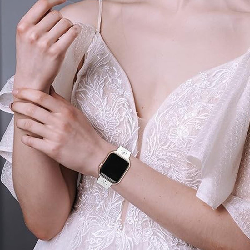 Lamshaw Silicone Lace Replacement Straps Compatible with Garmin Bounce Smart Watch Band, One Size, Silicone, 1