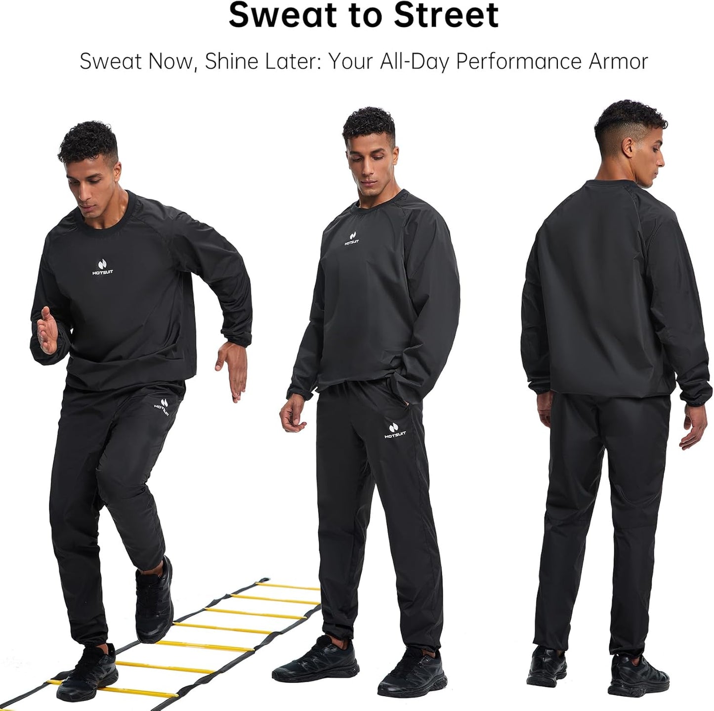 Men's Sauna Suit | HOTSUIT Durable Sweat Jacket for Gym Workouts - Exercise Gear