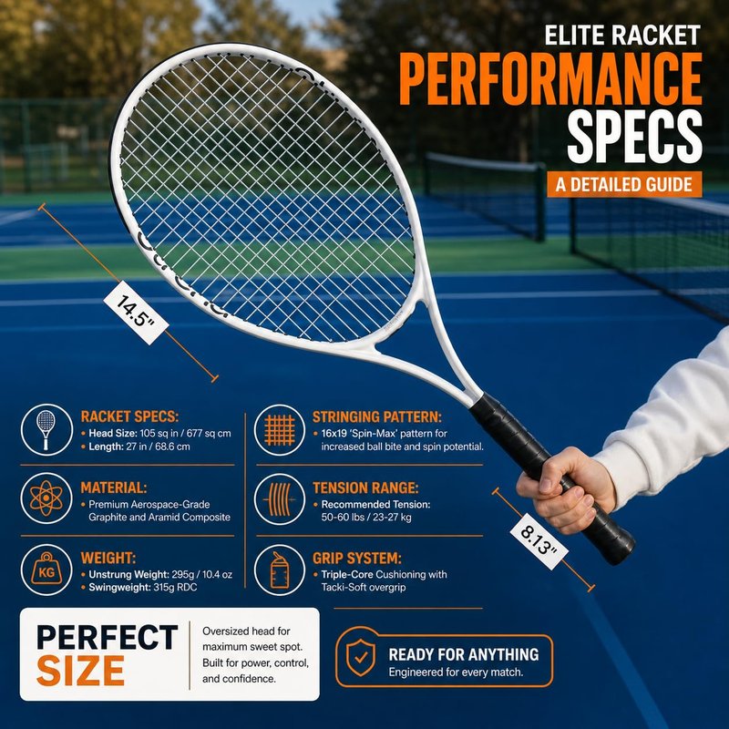 Strena Tennis Racket Set for Adults (2 Pack) – 27” Lightweight Recreational Racquets with Carry Bag – 4 1/4 Grip – Beginner & Casual Play