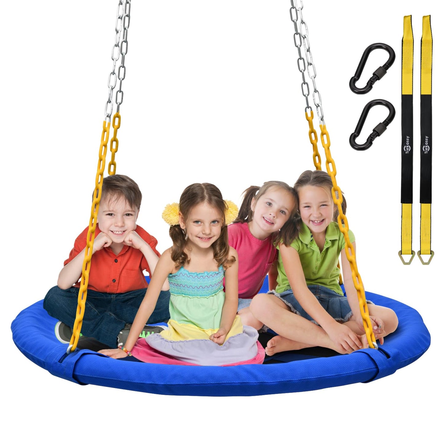 Trekassy 40" Saucer Tree Swing for Kids & Adults, Round Swing for Backyard
