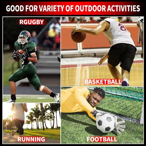 TUOY Men's Padded Compression Shirt Protective Shirt Rib Chest Protector for Football Paintball Baseball White