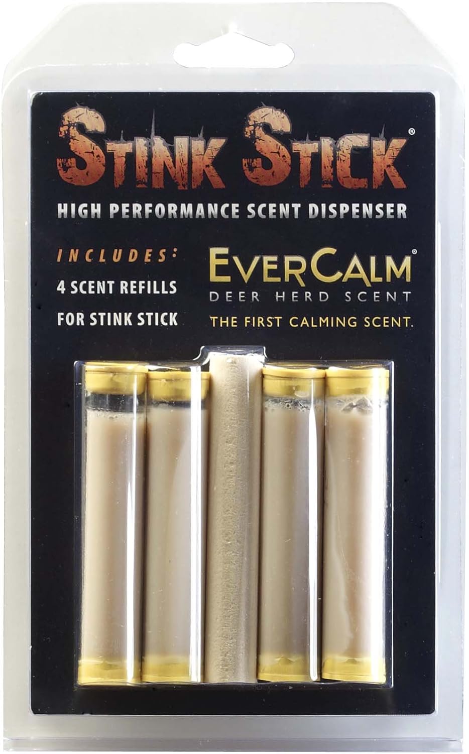 Conquest Scents EverCalm Wax Tubes - Deer Attractant Scent Refill | 4 Pack for Hunting