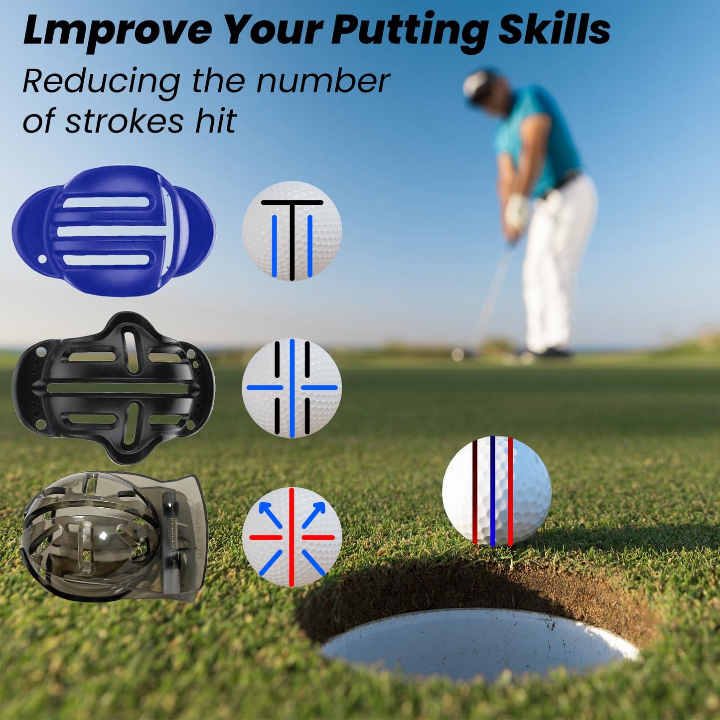 BAPOTH 5-in-1 Golf Accessories for Men,5 oz Non-Leaking Stretchable Golf Club Cleaner, 23.6 * 15.7 in Golf Towel,3 Patterns Golf Ball Marker Set,Golf Divot Tool with Magnetic Marker,with Gift Box