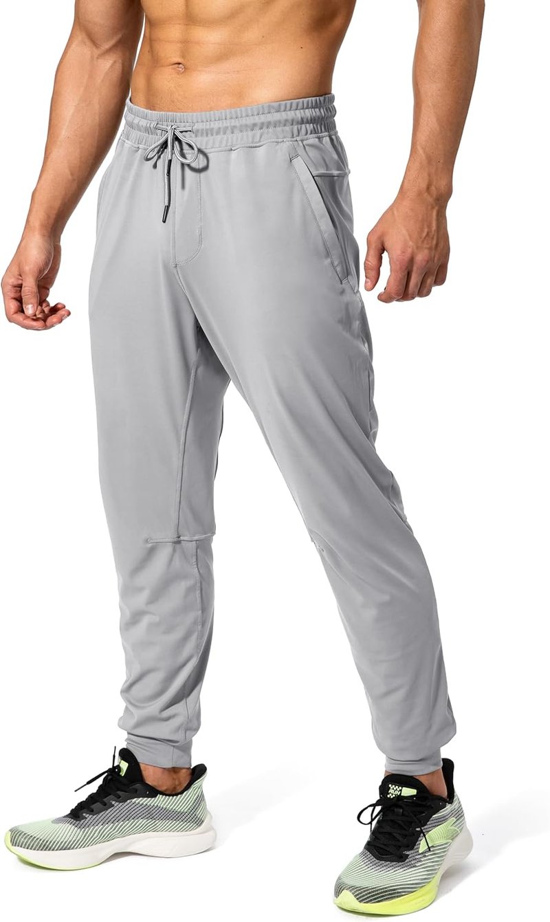 Men's Athletic Sweatpants with Zipper Pockets - Comfortable Joggers for Soccer, Running & Workouts