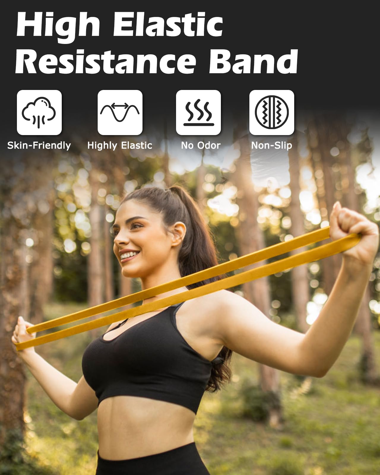 Zacro Resistance Bands, 30-50 LBS Heavy-Duty Pull Up Assistance Bands, Exercise Bands for Advanced Strength Training, Men & Women Fitness, Full Body Workouts, and Muscle Development