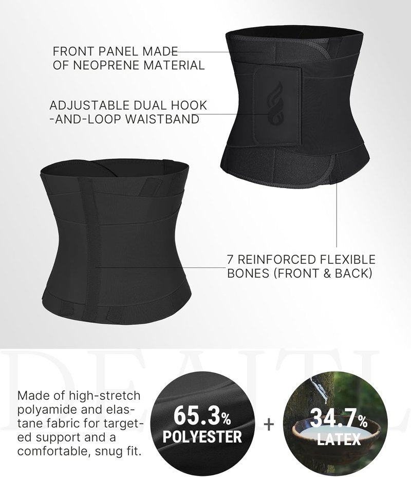 Waist Trainer Belt for Women - Adjustable Corset Tummy Control | Slimming Waist Cincher