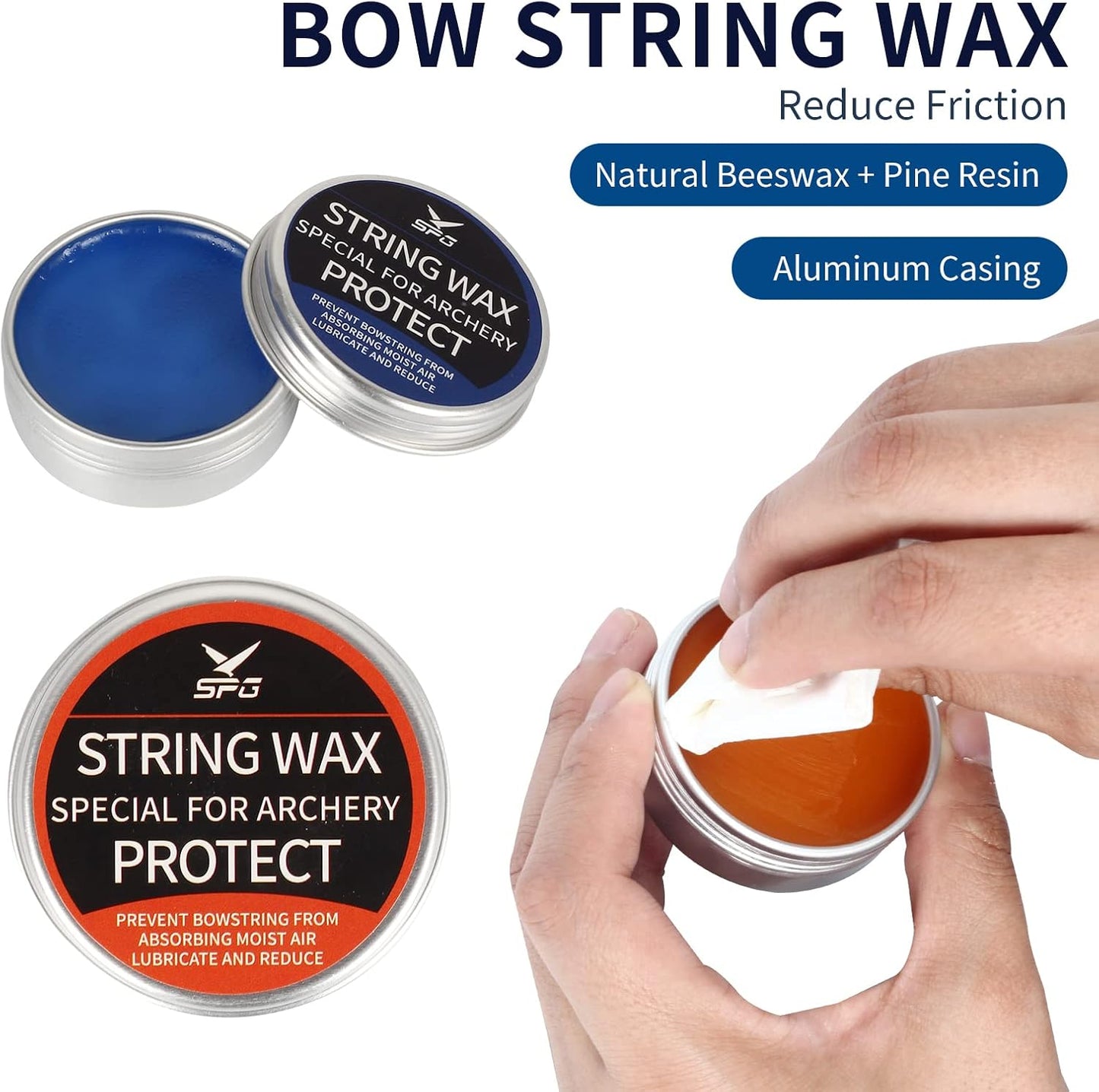 Archery Bow String Wax - Premium Compound Bowstring Lube for Friction Reduction & Fraying Prevention | Ideal for Recurve & Crossbow
