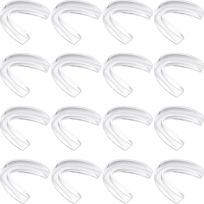 Nuanchu 30 Pack Sports Mouth Guard Athletic Moldable Mouth Guard Boxing Protection for Adult Hockey Football Basketball Lacrosse Boxing(Clear)