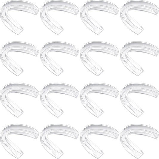 Nuanchu 30 Pack Sports Mouth Guard Athletic Moldable Mouth Guard Boxing Protection for Adult Hockey Football Basketball Lacrosse Boxing(Clear)